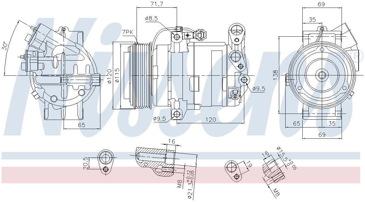 Nissens A/C Compressor 890910