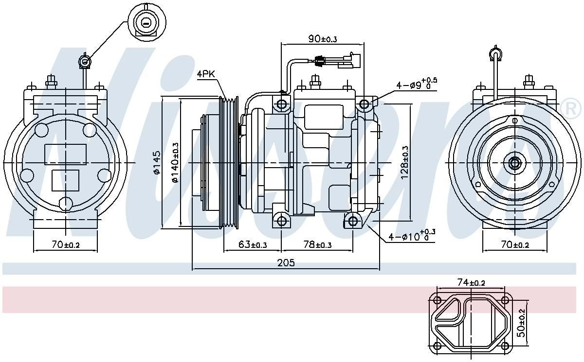 Nissens A/C Compressor 89119
