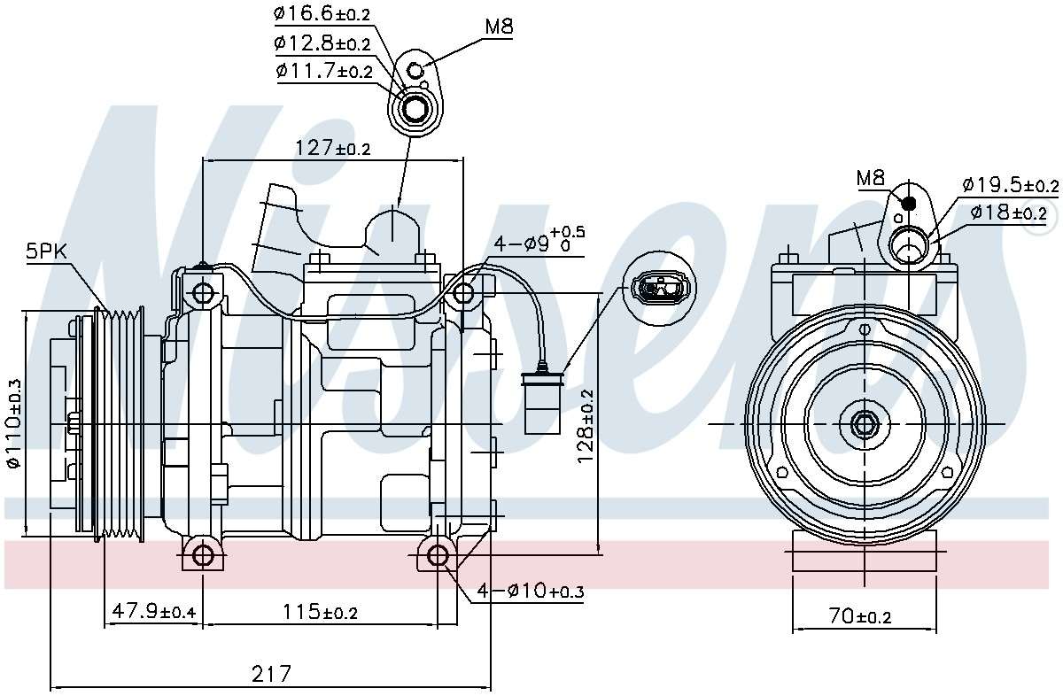 Nissens A/C Compressor 89147