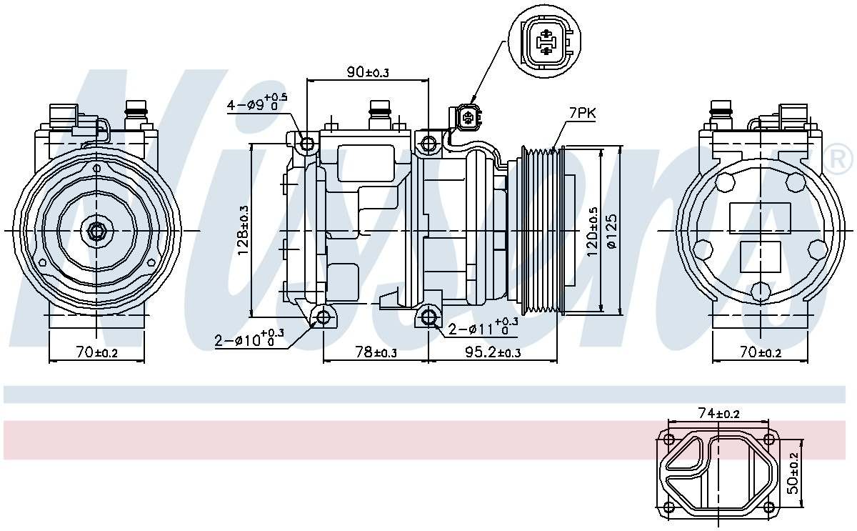 Nissens A/C Compressor 89186