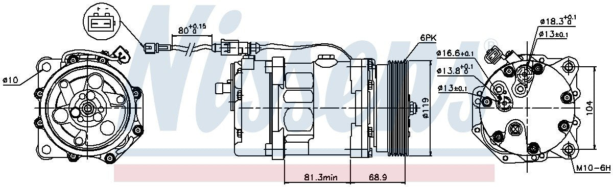 Nissens A/C Compressor 89224