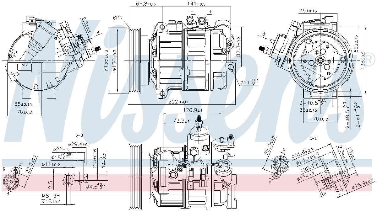 Nissens A/C Compressor 89463