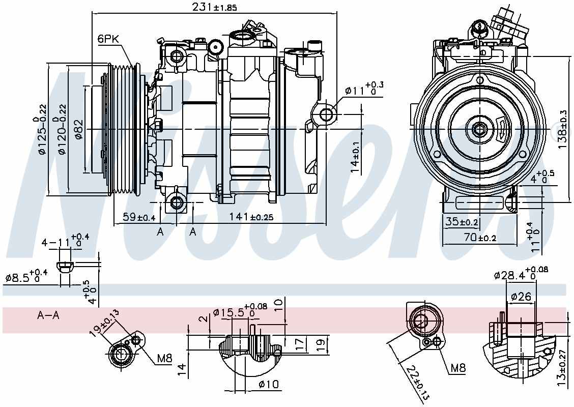 Nissens A/C Compressor 89487
