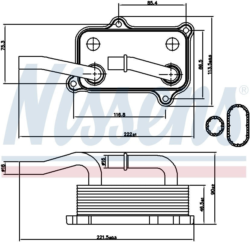 Nissens Engine Oil Cooler 90599