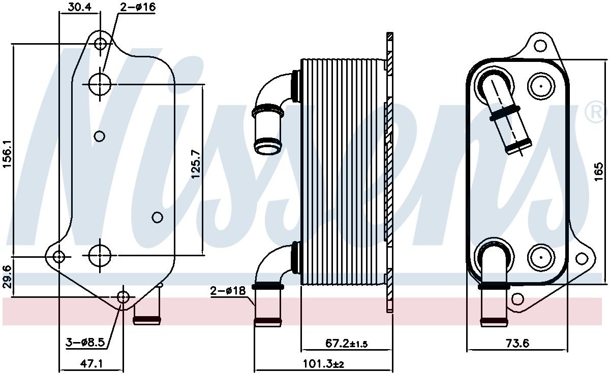 Nissens Engine Oil Cooler 90791