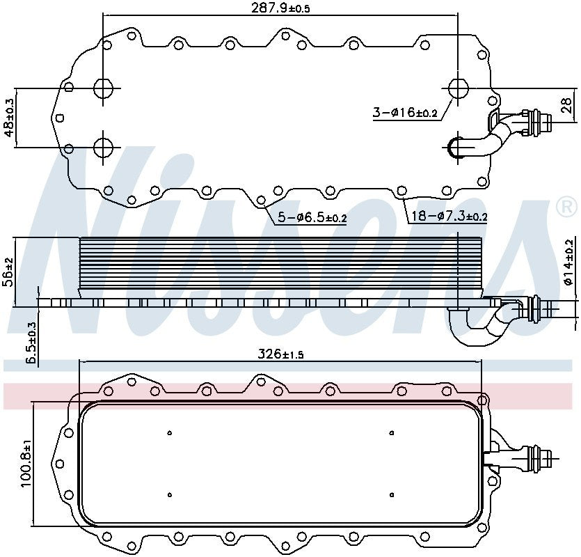 Nissens Engine Oil Cooler 90947