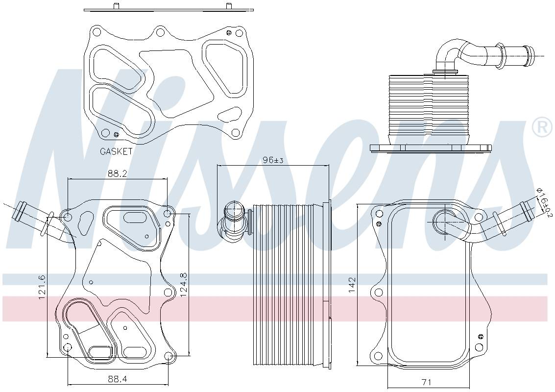 Nissens Engine Oil Cooler 91270