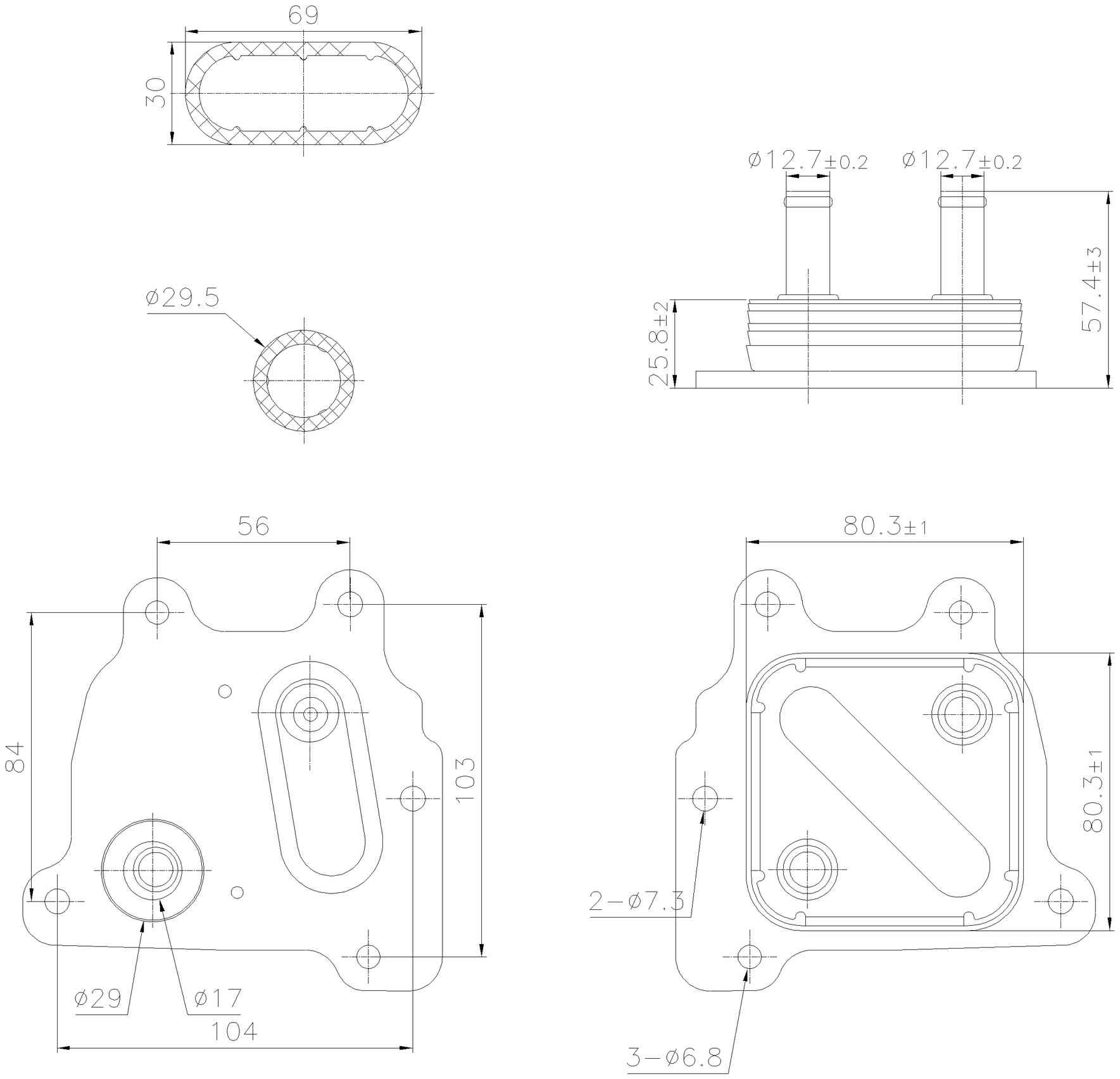 Nissens Engine Oil Cooler 91374