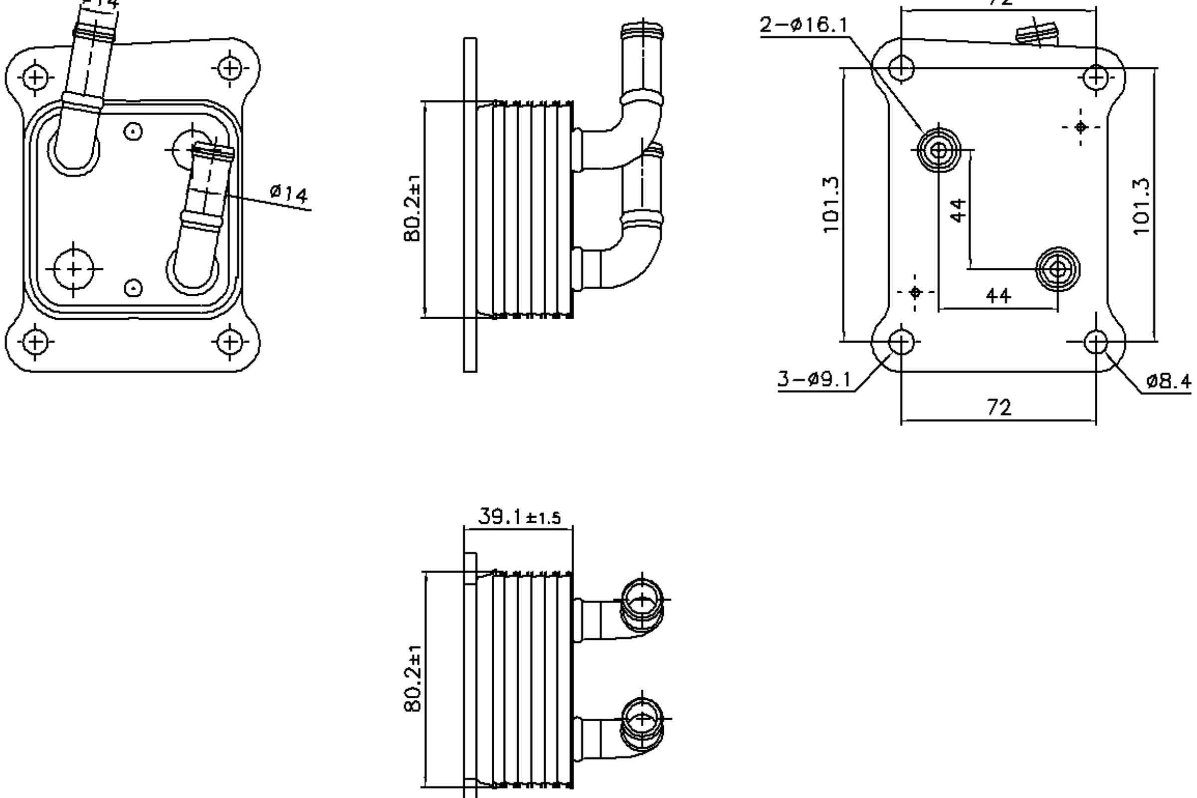 Nissens Engine Oil Cooler 91453