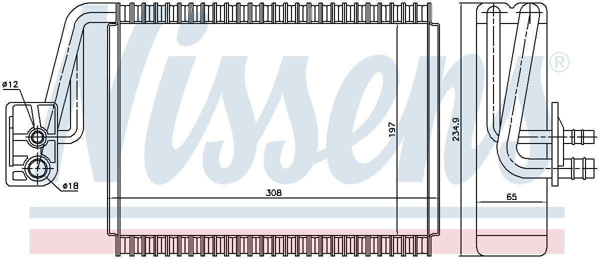 Nissens A/C Evaporator Core