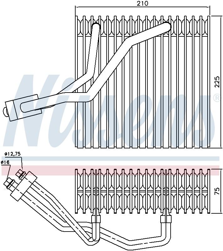 Nissens A/C Evaporator Core 92176