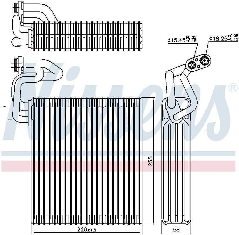 Nissens A/C Evaporator Core 92214