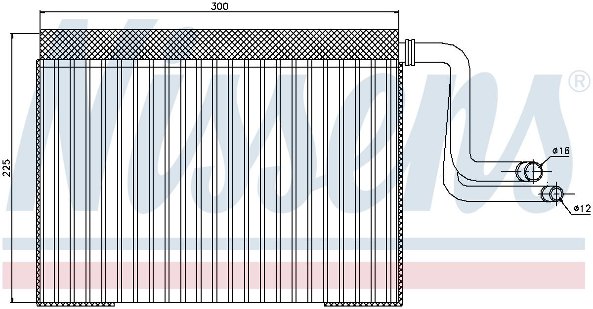 Nissens A/C Evaporator Core 92268