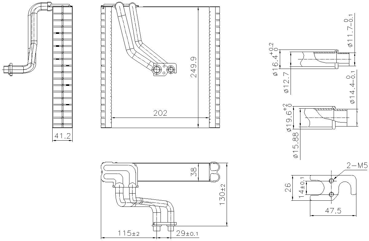 Nissens A/C Evaporator Core 92369