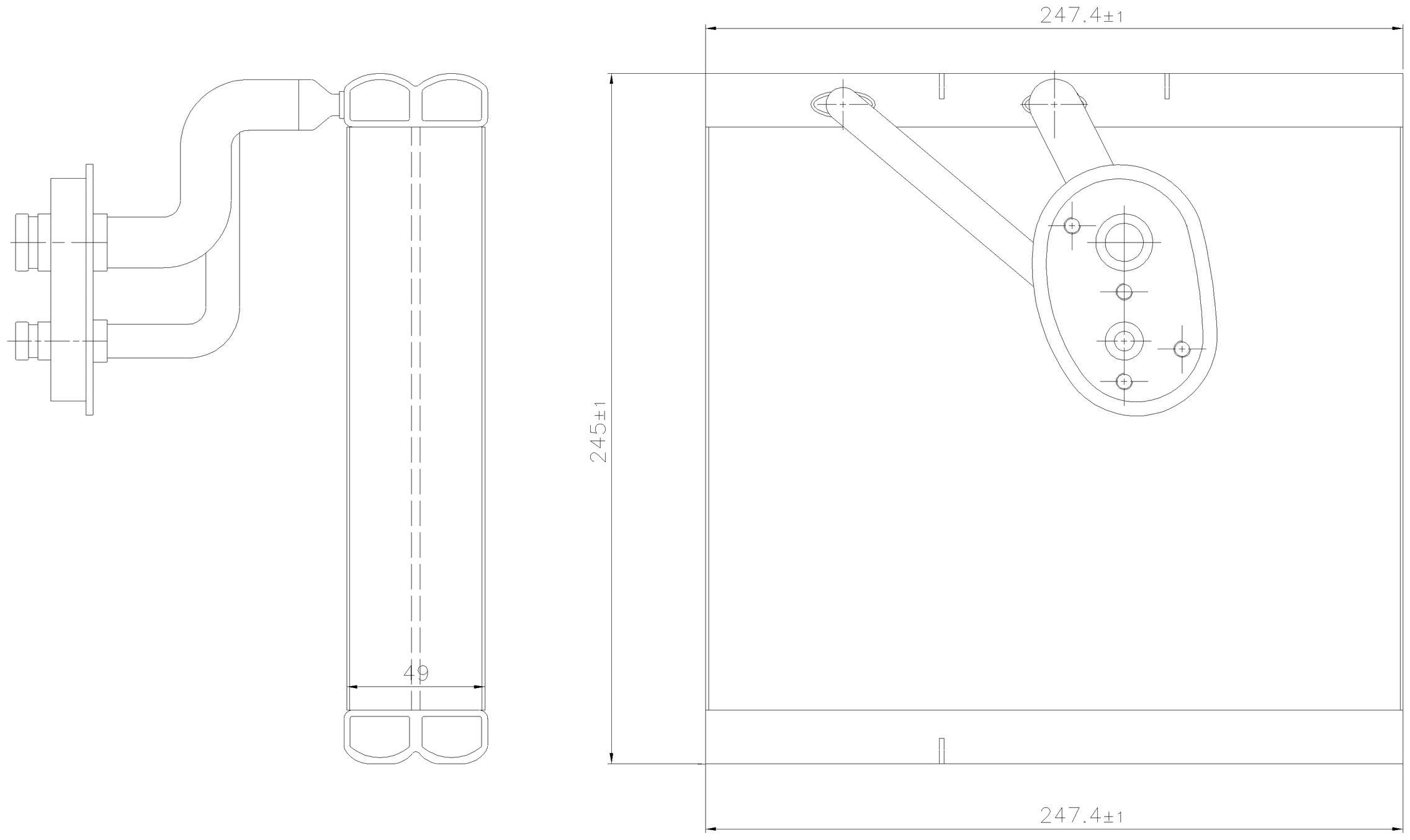 Nissens A/C Evaporator Core 92388