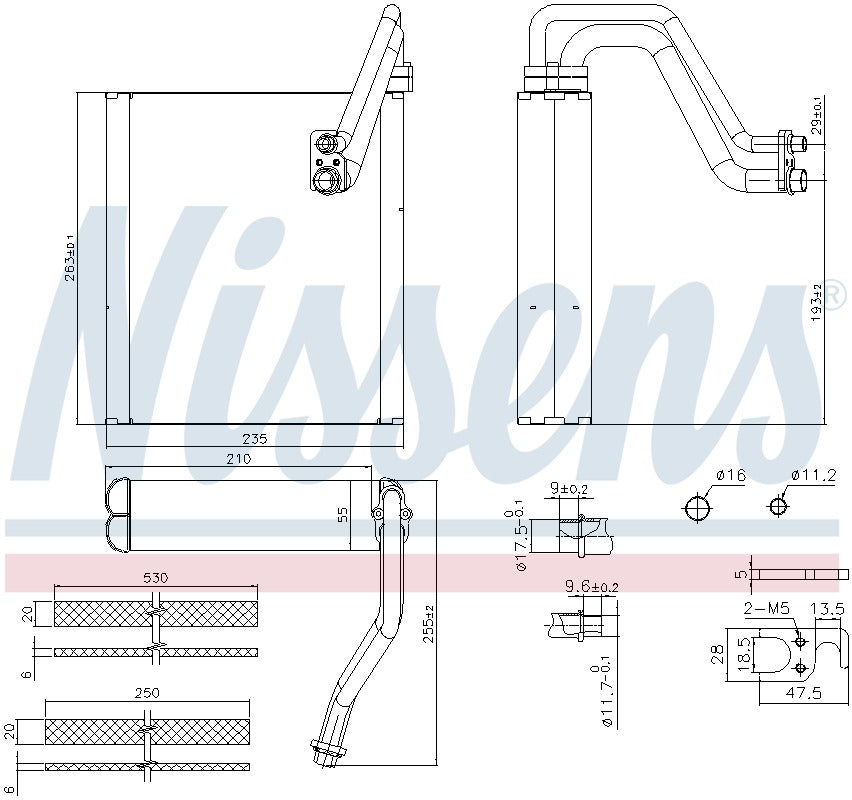 Nissens A/C Evaporator Core 92427