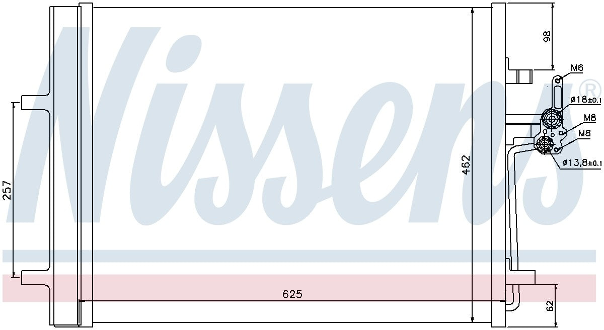 Nissens A/C Condenser 940044