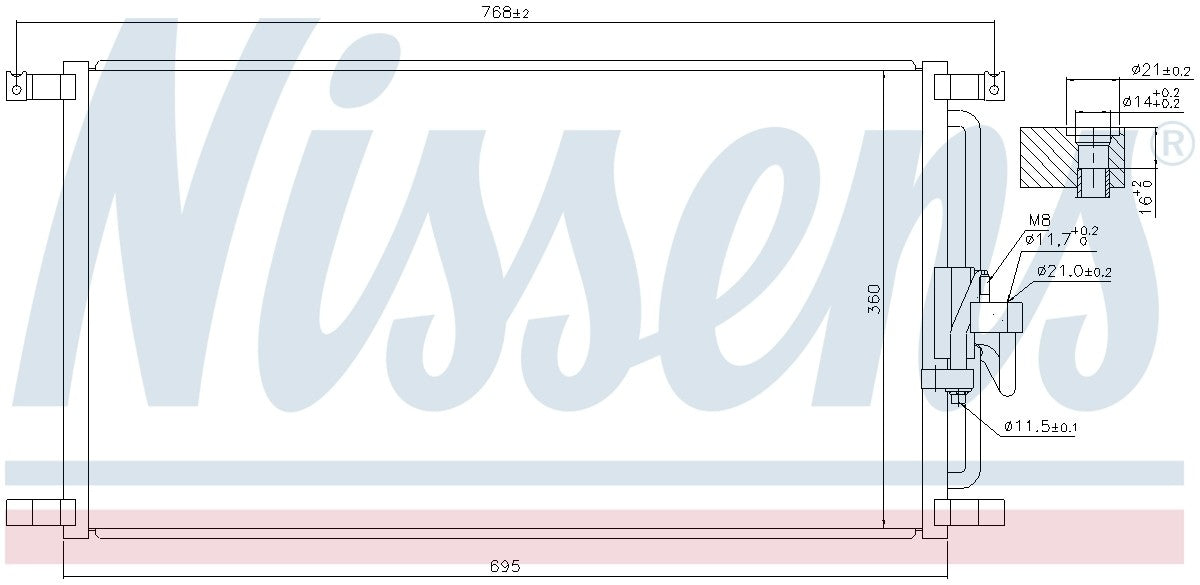 Nissens A/C Condenser