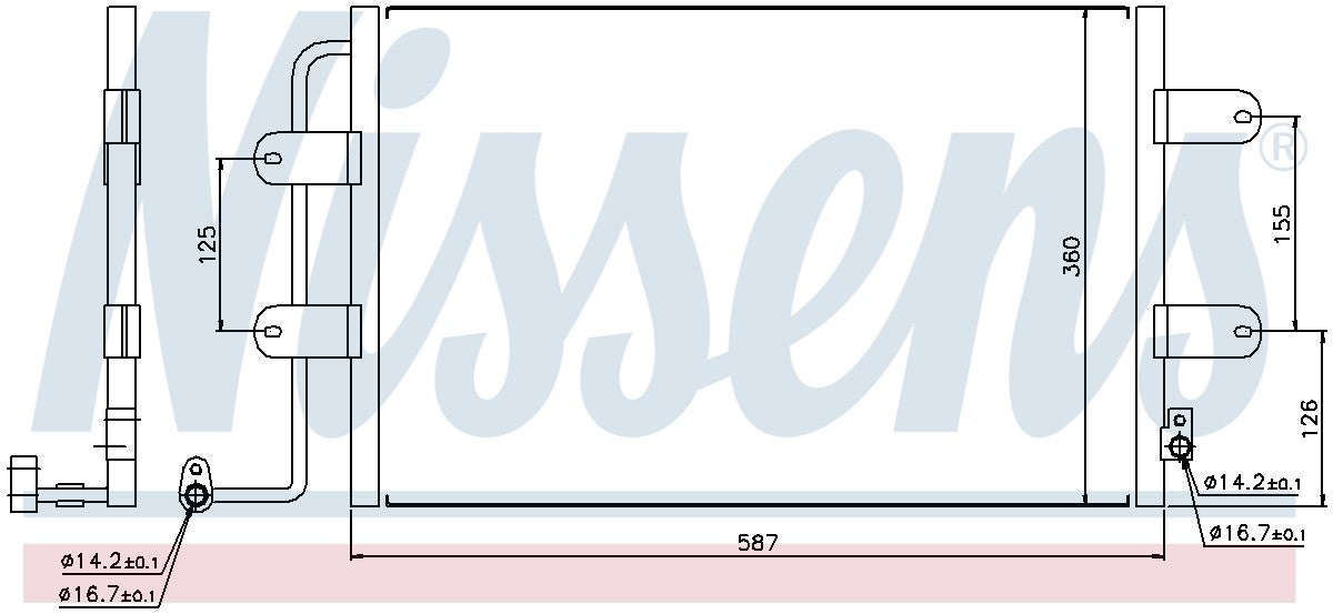 Nissens A/C Condenser