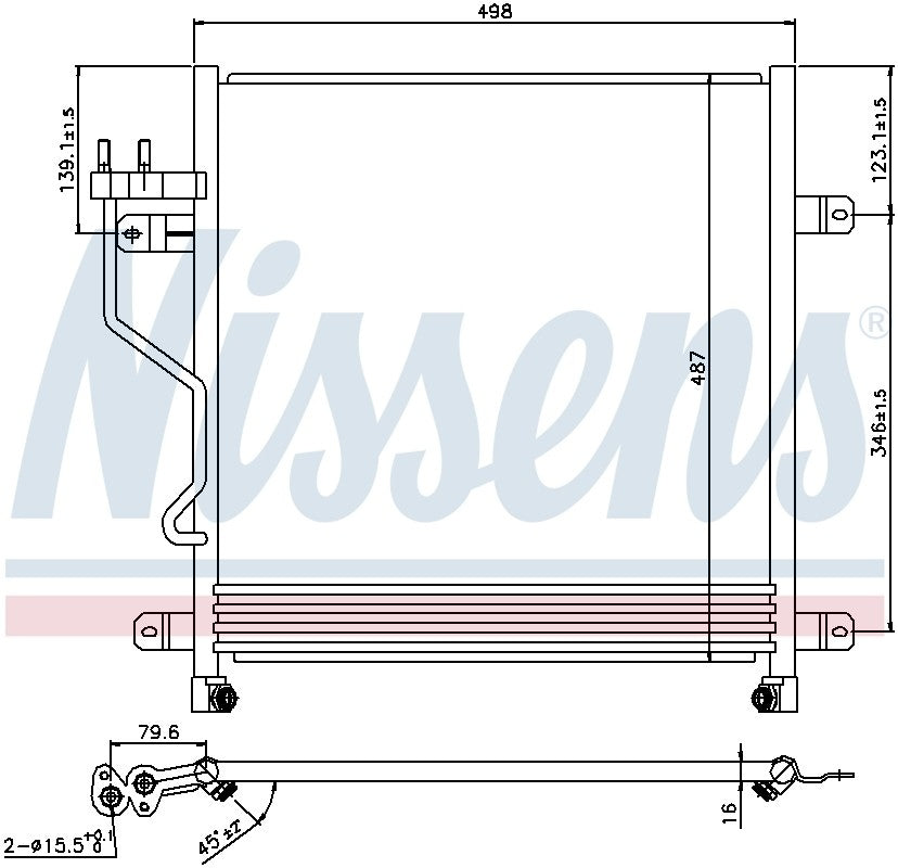 Nissens A/C Condenser 940323
