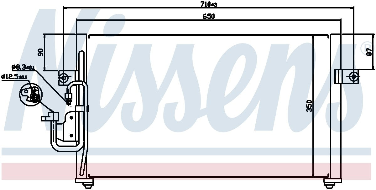 Nissens A/C Condenser 94037