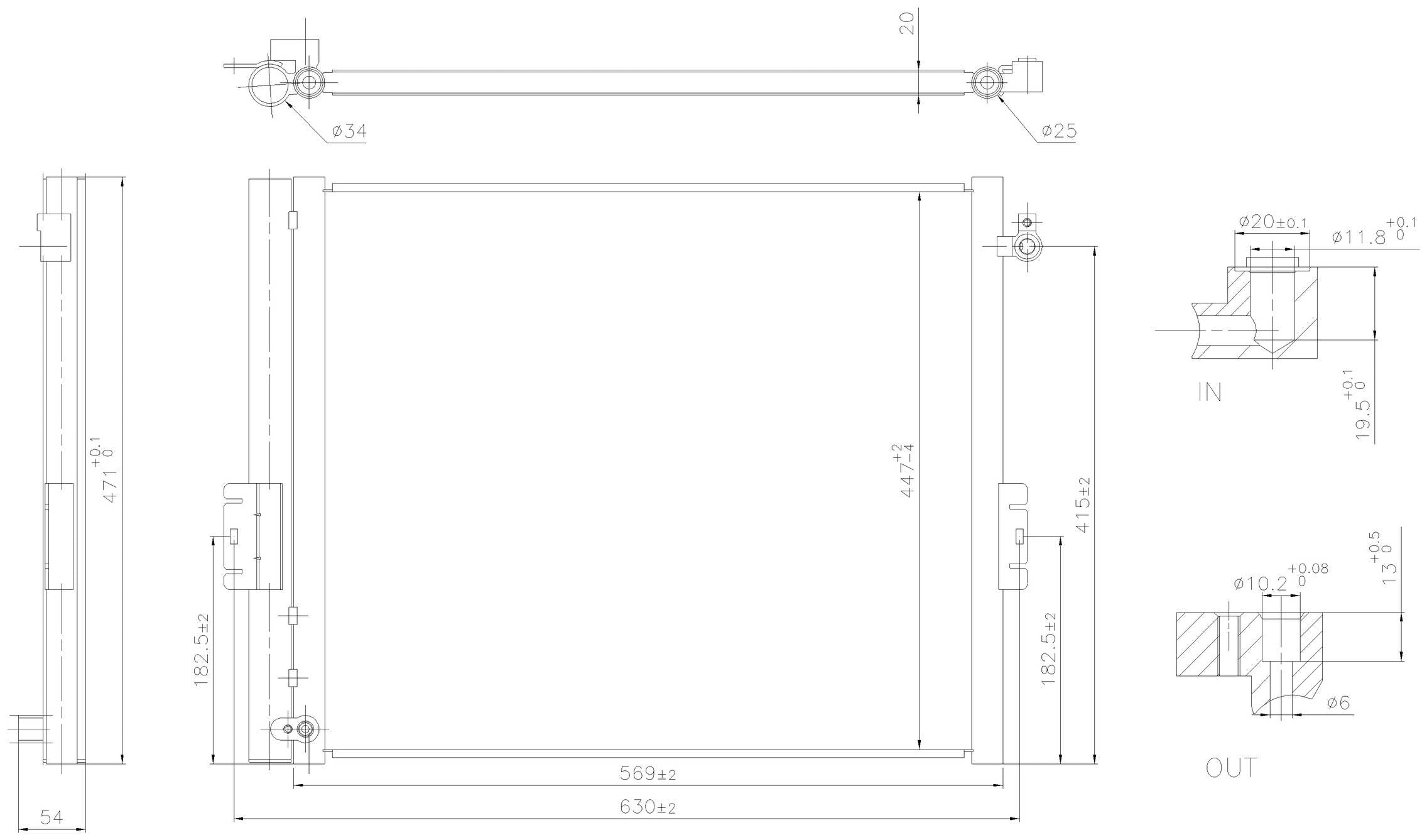 Nissens A/C Condenser and Receiver Drier Assembly 940835