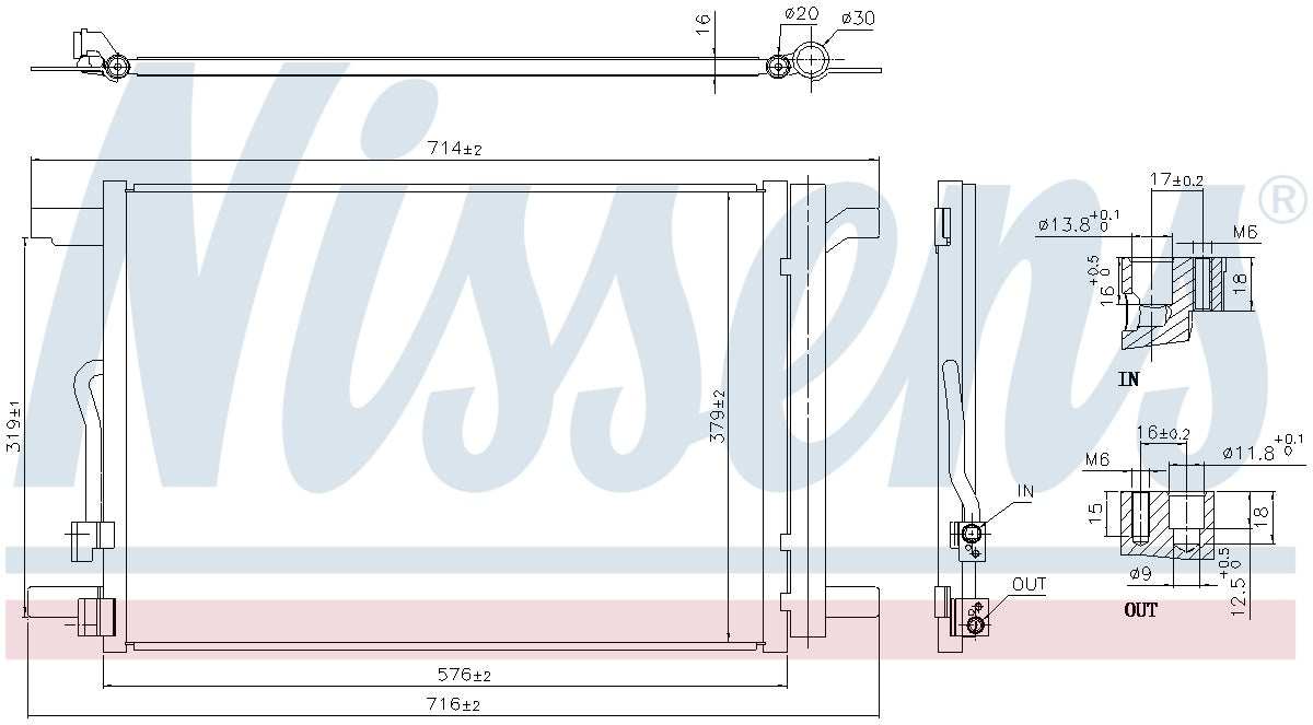 Nissens A/C Condenser and Receiver Drier Assembly 940837