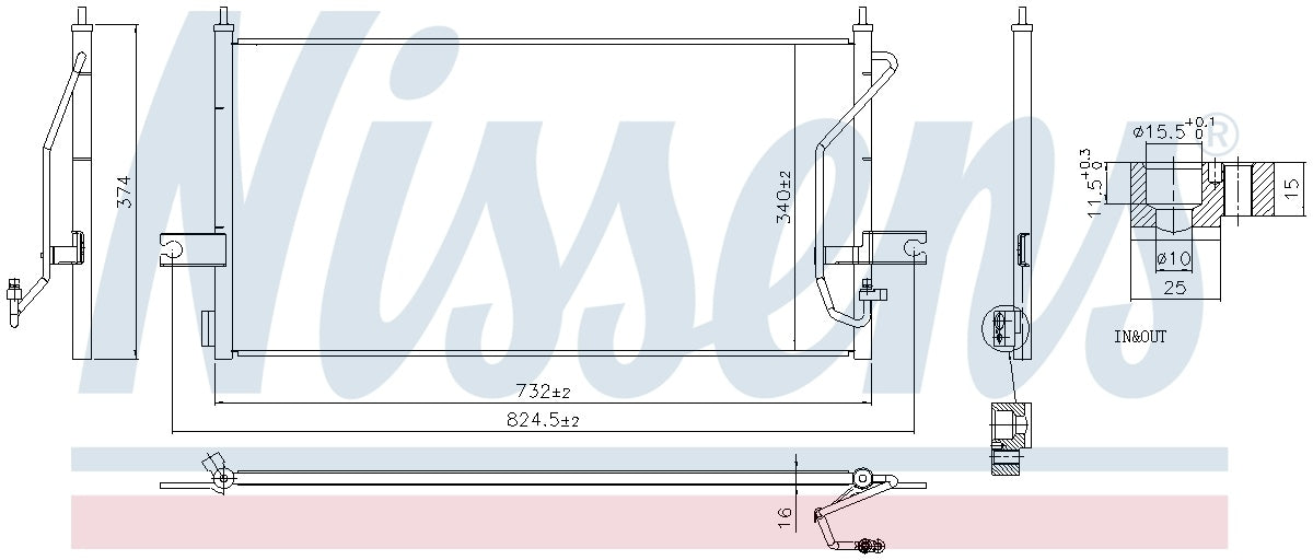 Nissens A/C Condenser 940839