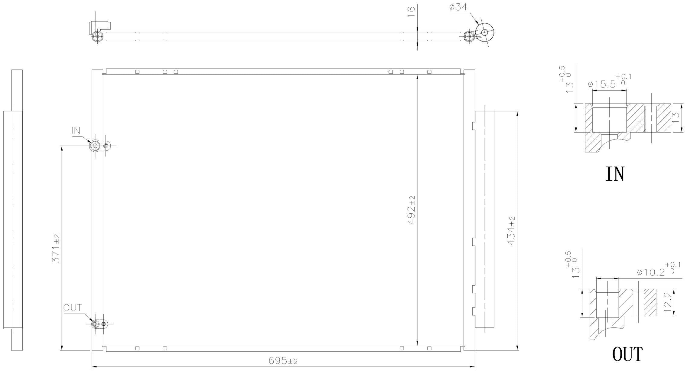 Nissens A/C Condenser and Receiver Drier Assembly 940848
