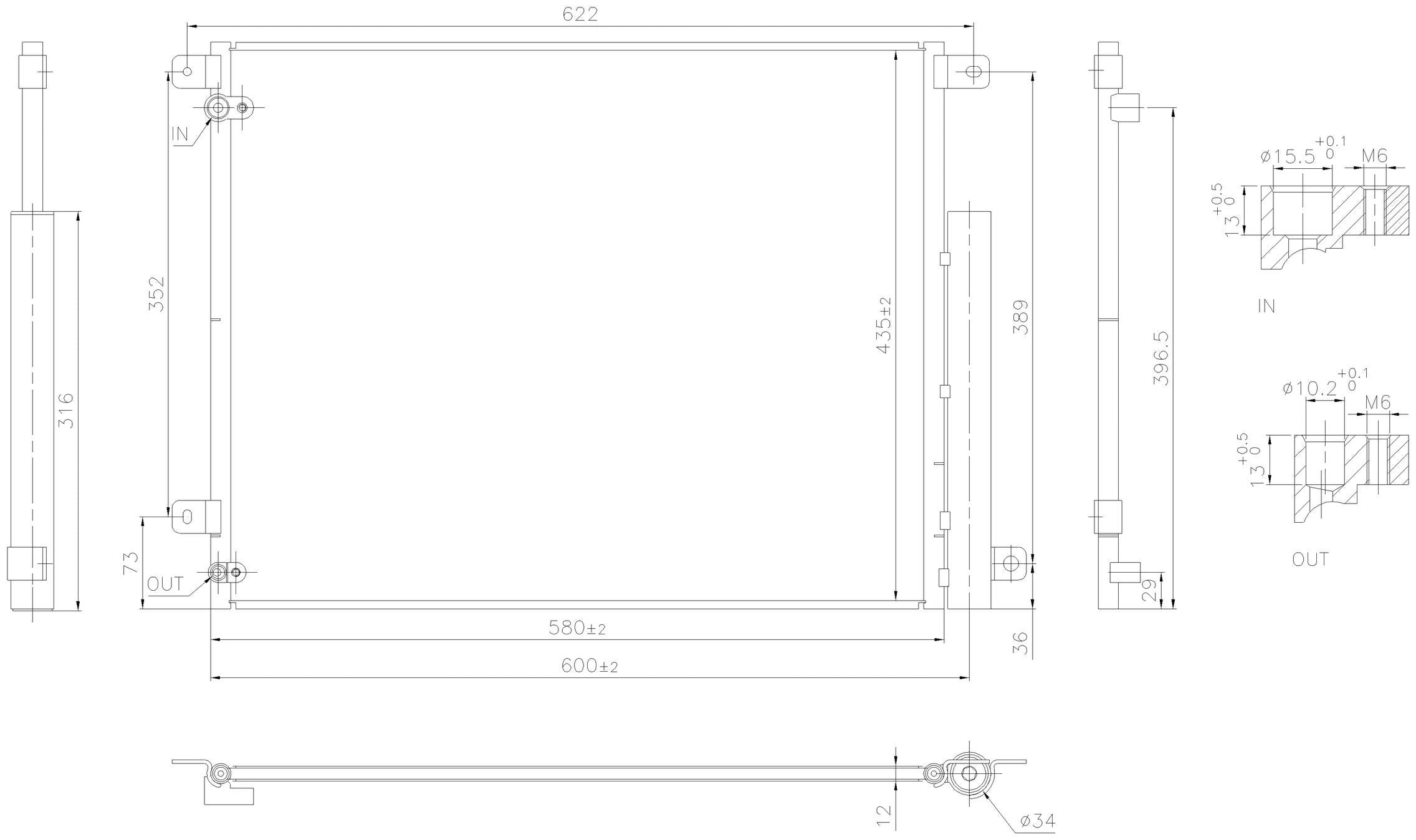 Nissens A/C Condenser and Receiver Drier Assembly 940853