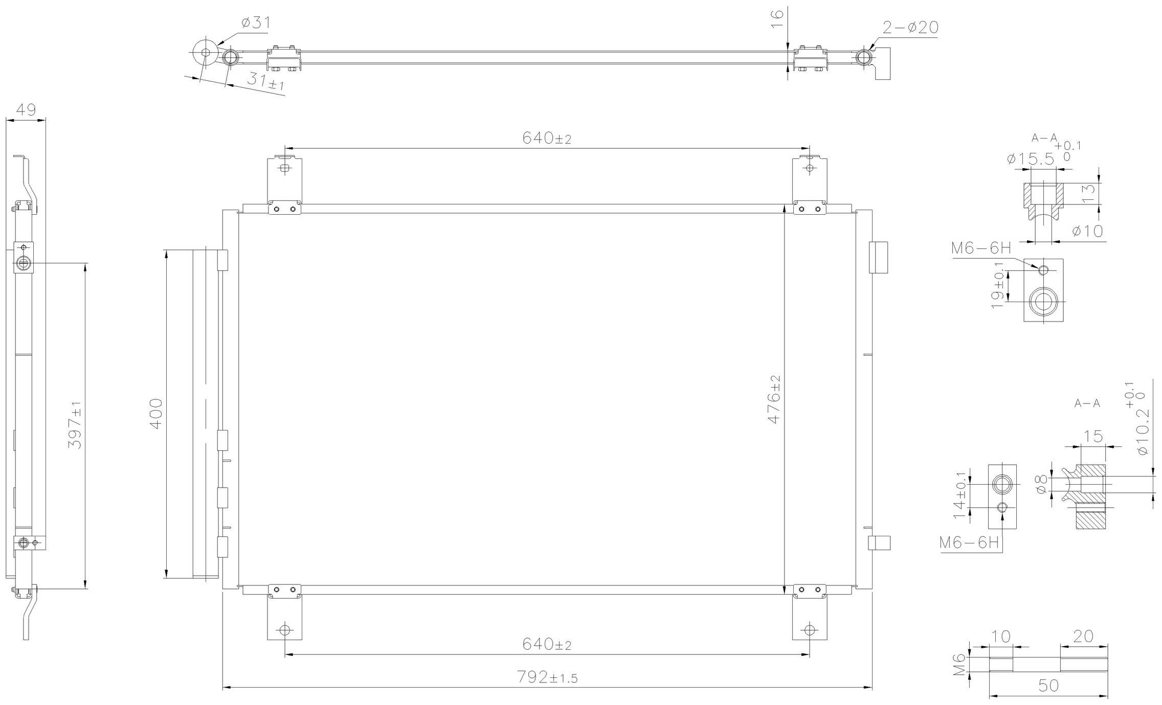 Nissens A/C Condenser and Receiver Drier Assembly 940854