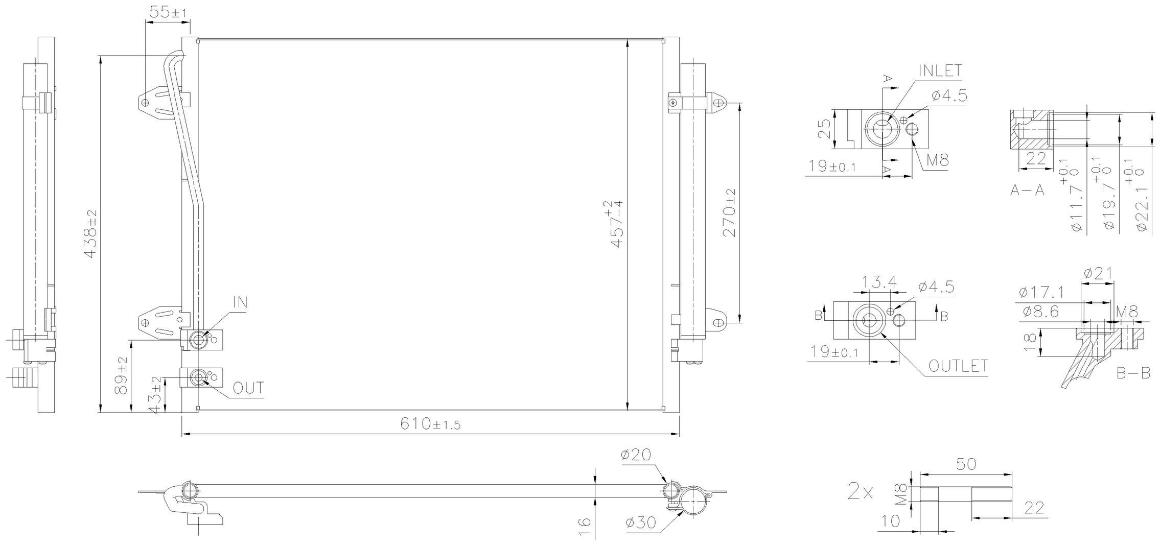 Nissens A/C Condenser and Receiver Drier Assembly 940864