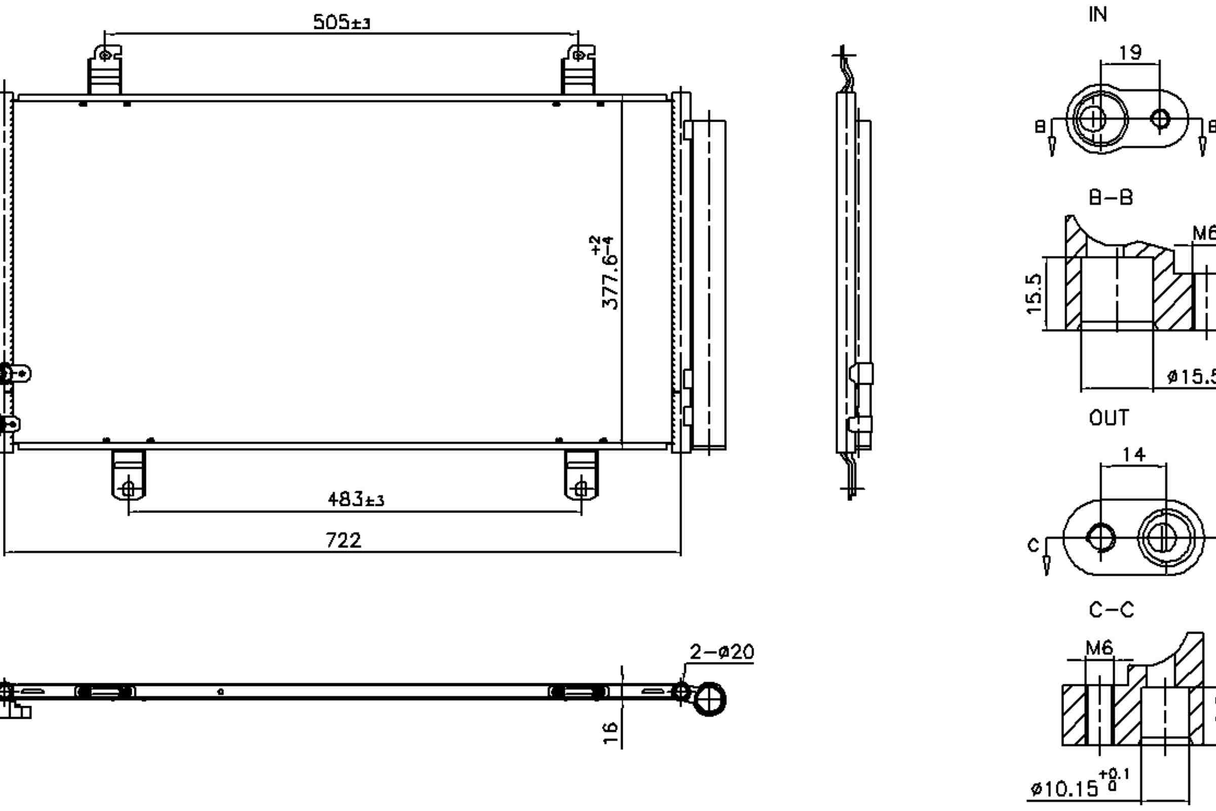 Nissens A/C Condenser and Receiver Drier Assembly 940865