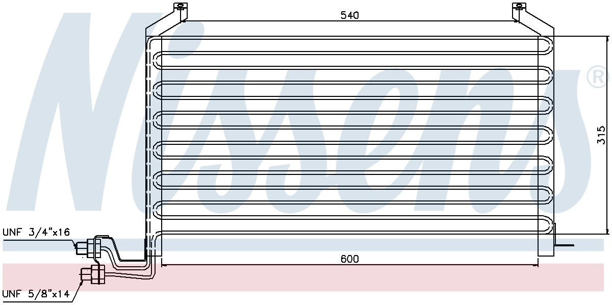 Nissens A/C Condenser 94088