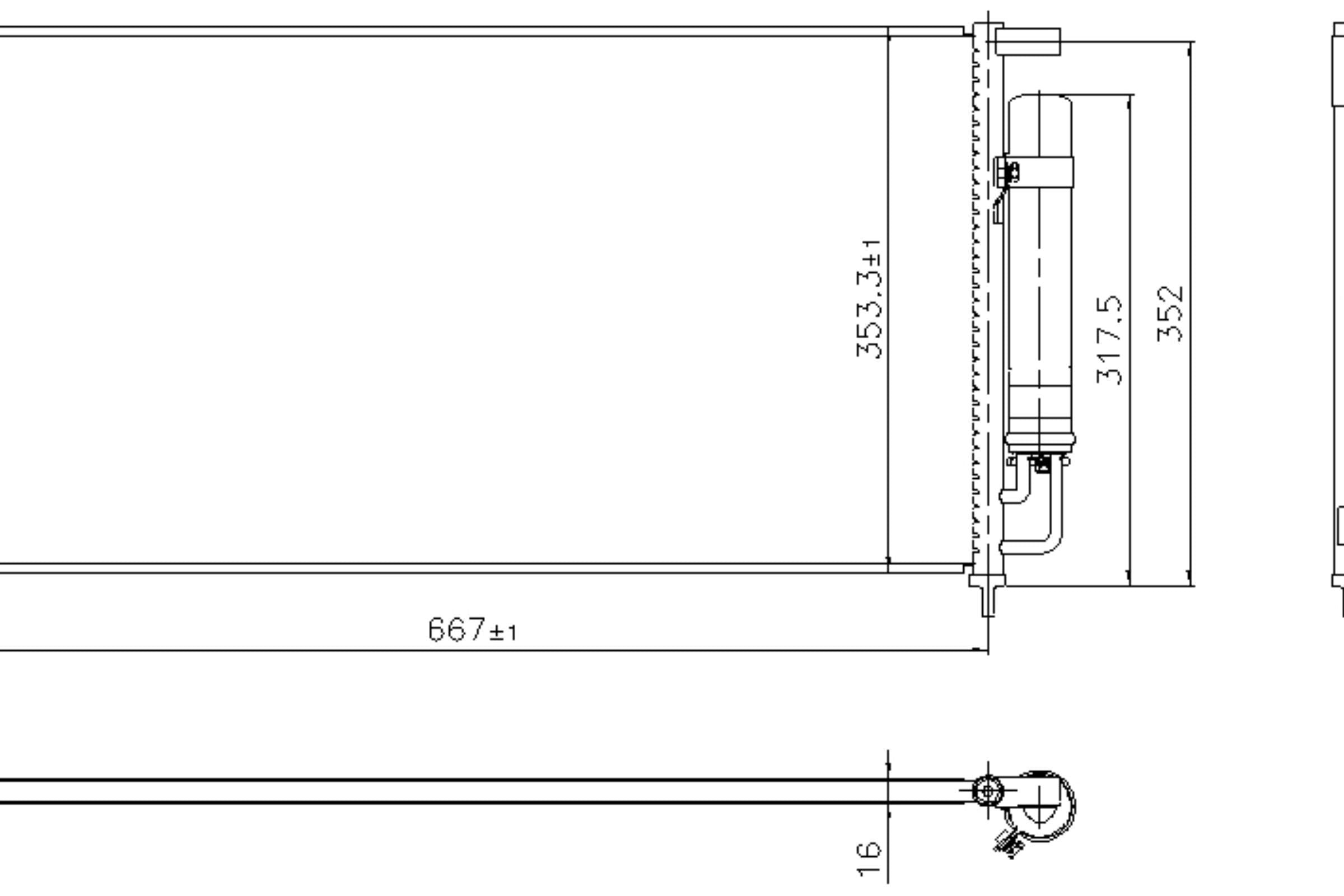 Nissens A/C Condenser and Receiver Drier Assembly 940926
