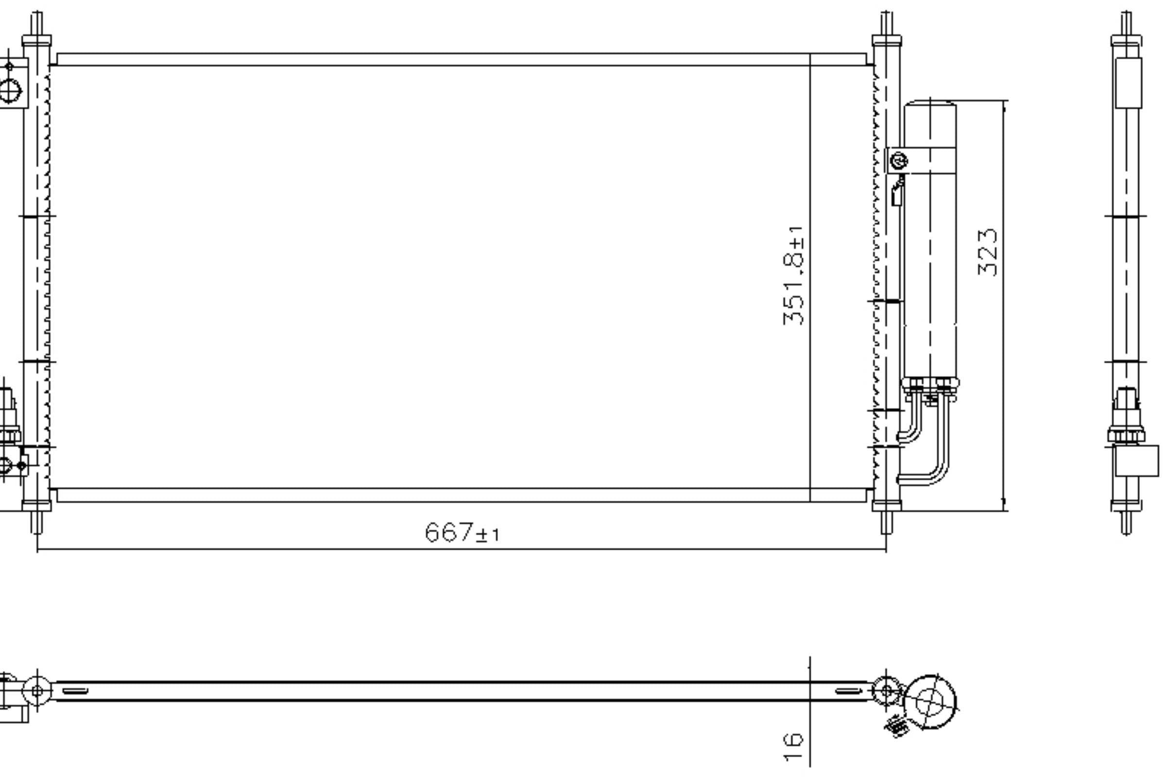 Nissens A/C Condenser 940927