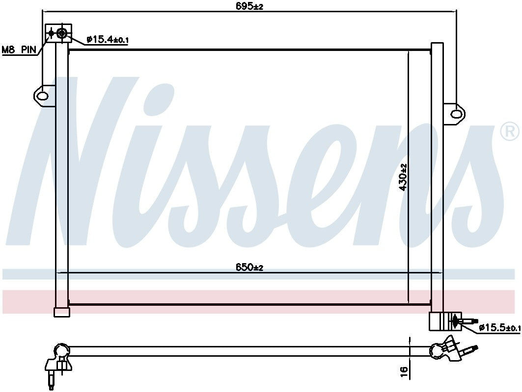 Nissens A/C Condenser 941148