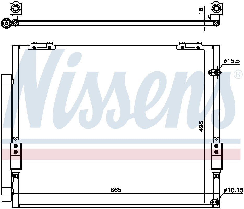Nissens A/C Condenser 941151
