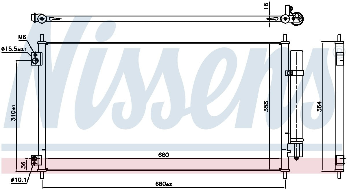Nissens A/C Condenser 941152