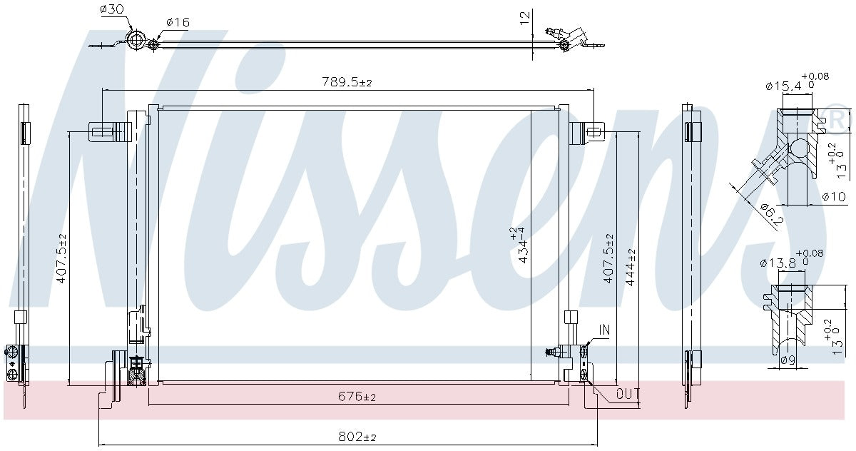 Nissens A/C Condenser and Receiver Drier Assembly 941209