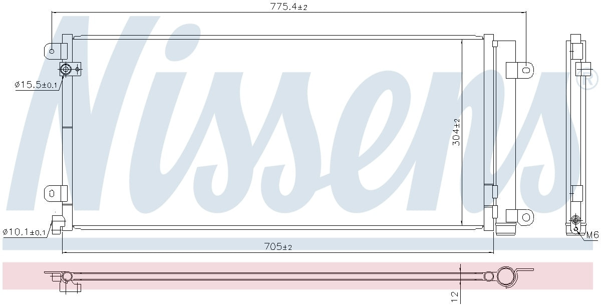 Nissens A/C Condenser and Receiver Drier Assembly 941224