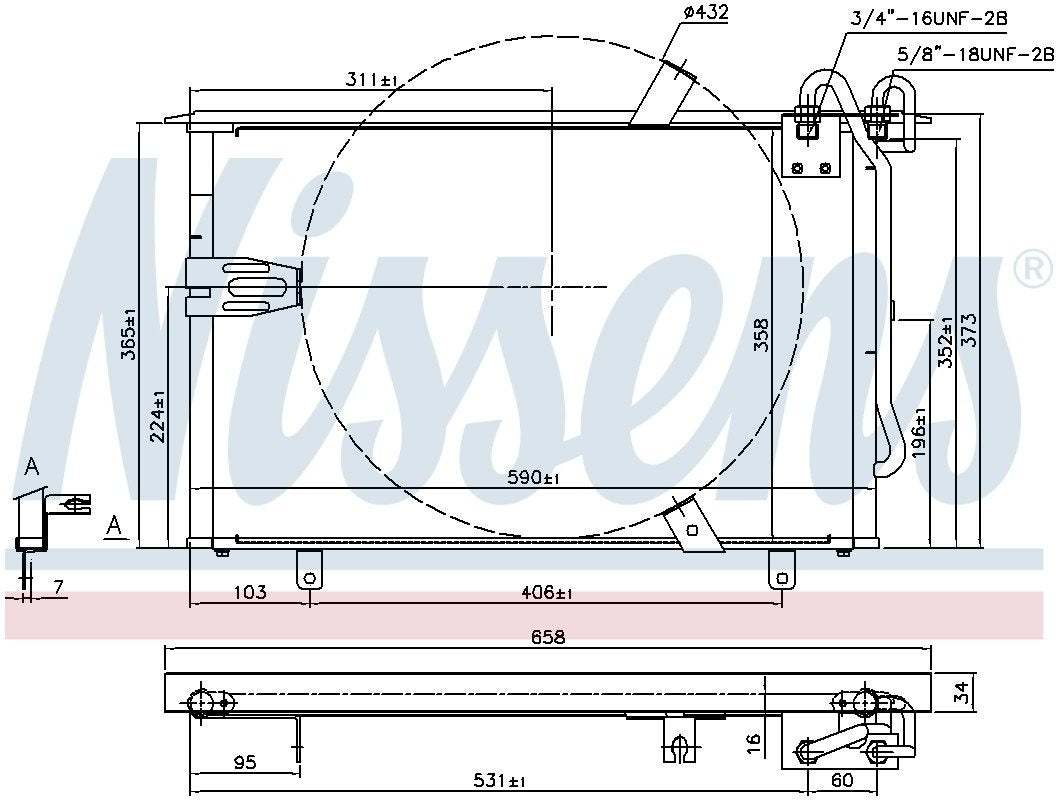 Nissens A/C Condenser 94408