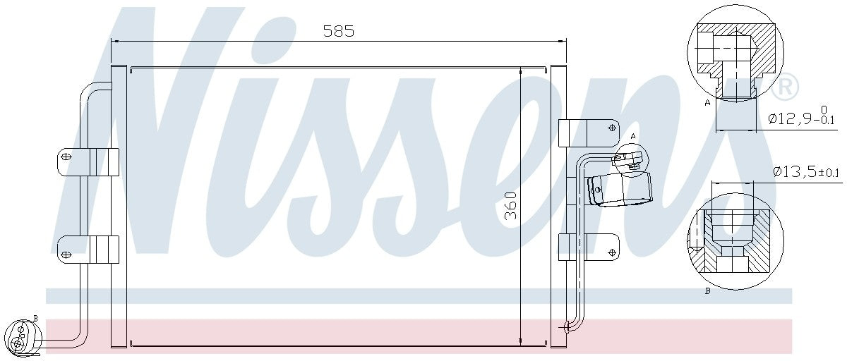 Nissens A/C Condenser