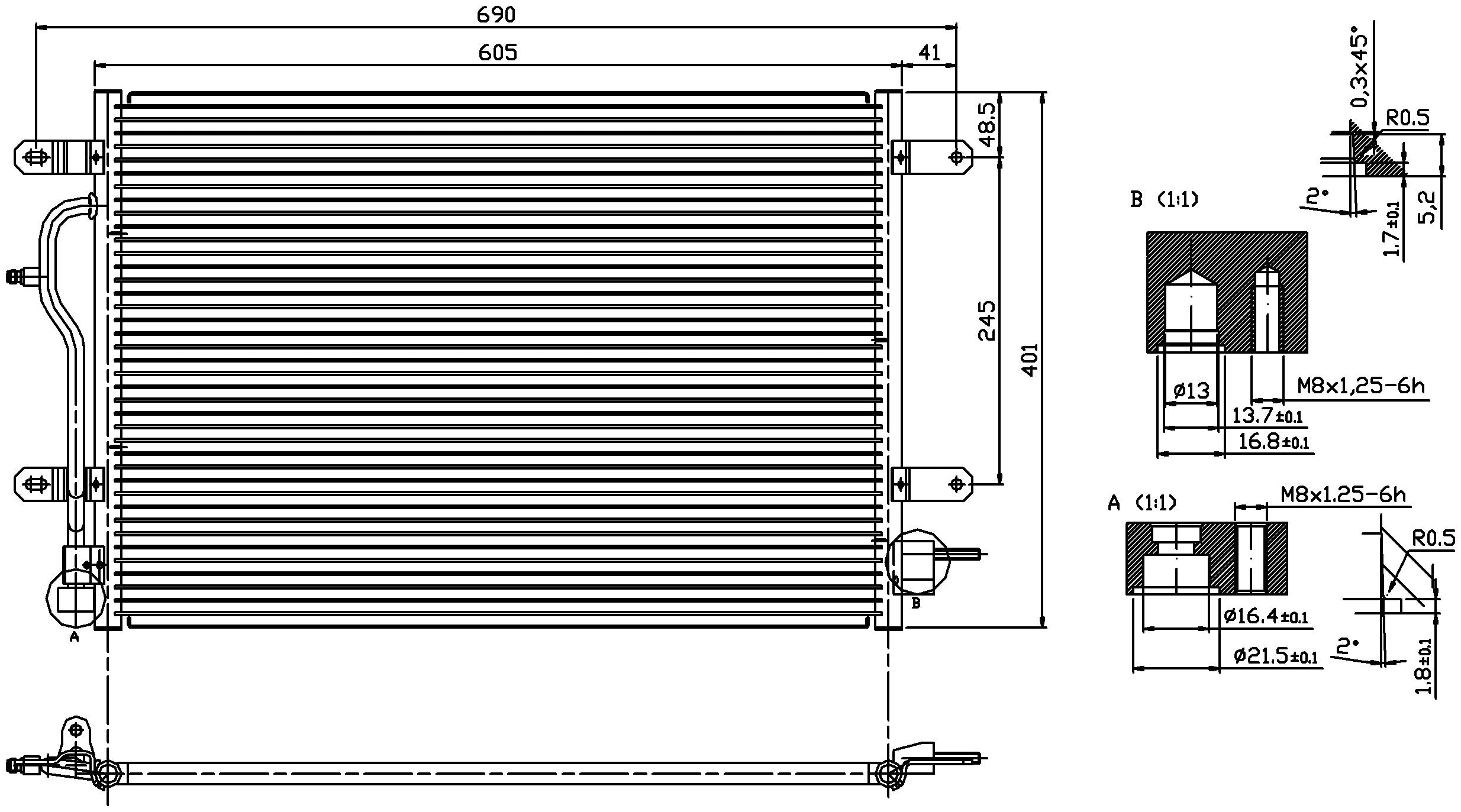 Nissens A/C Condenser 94583