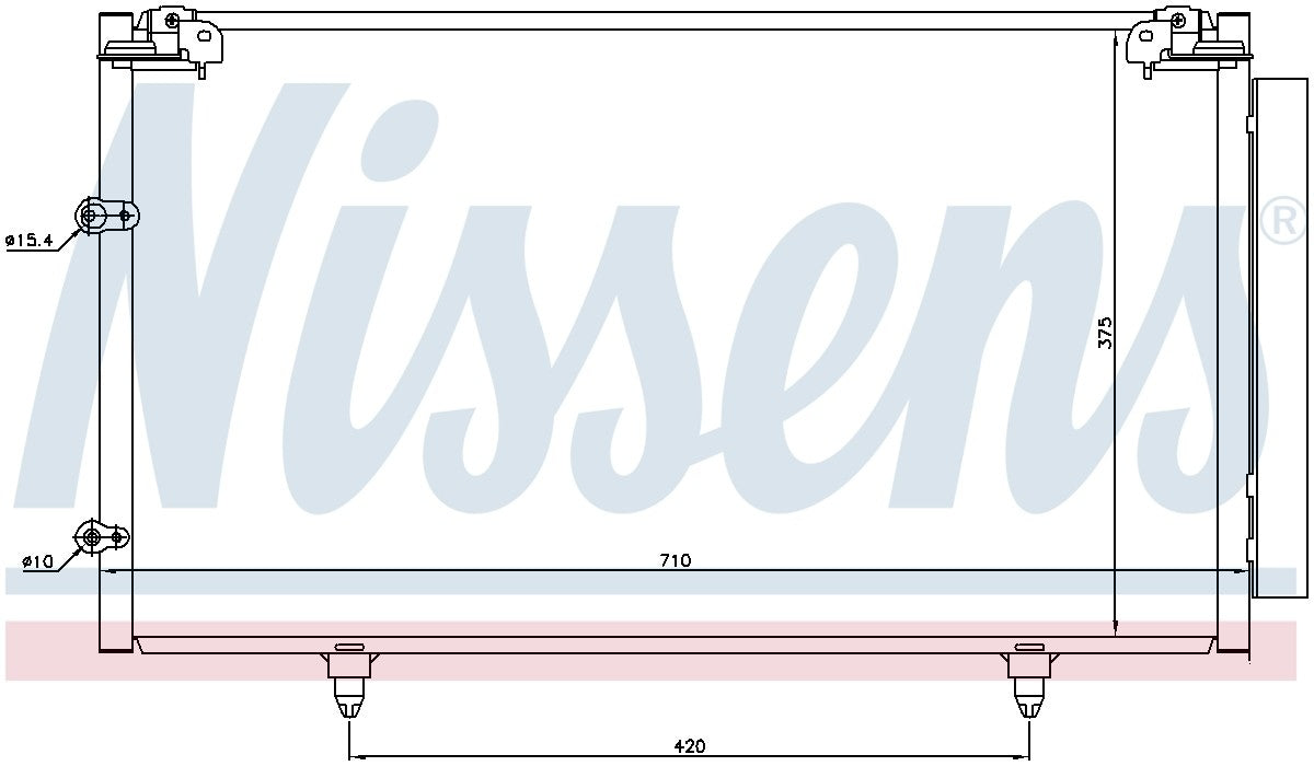Nissens A/C Condenser and Receiver Drier Assembly 94757