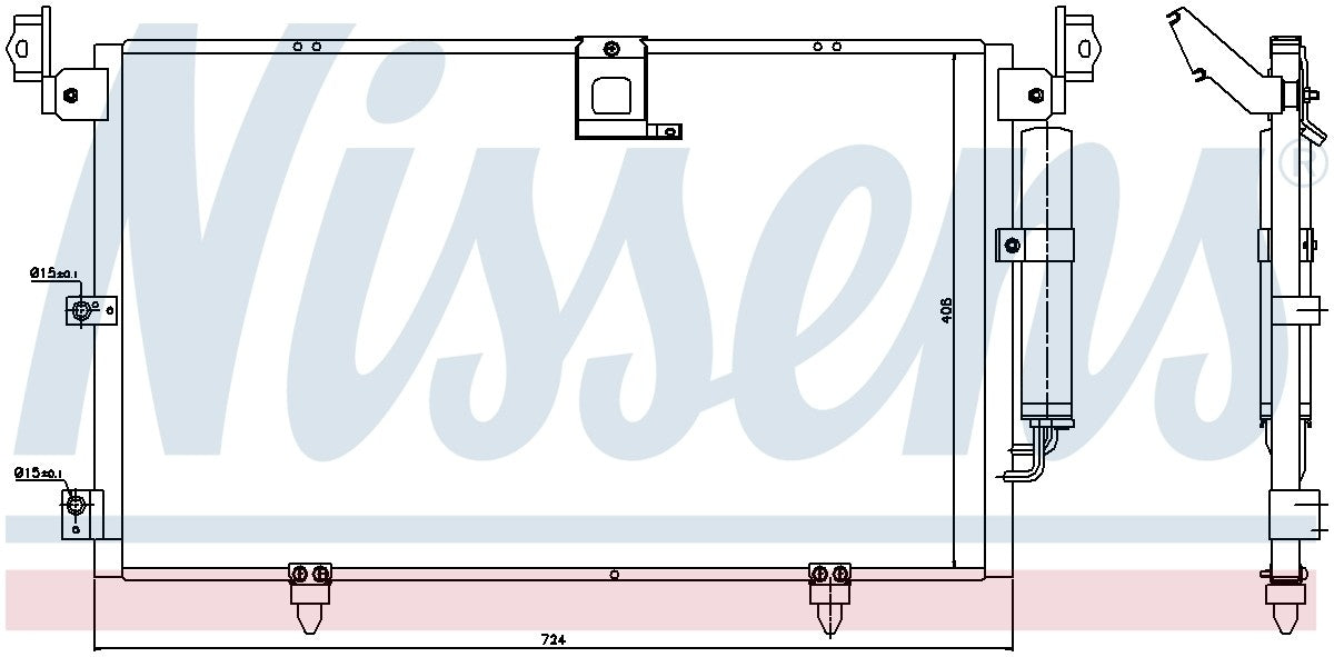 Nissens A/C Condenser 94789