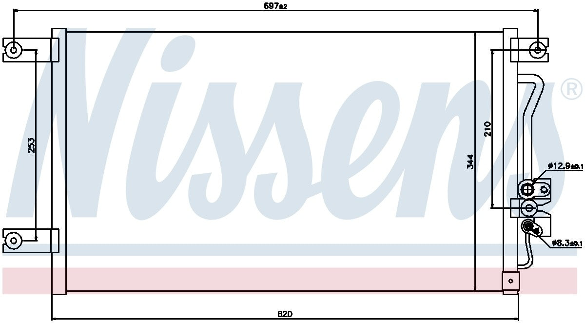 Nissens A/C Condenser 94790