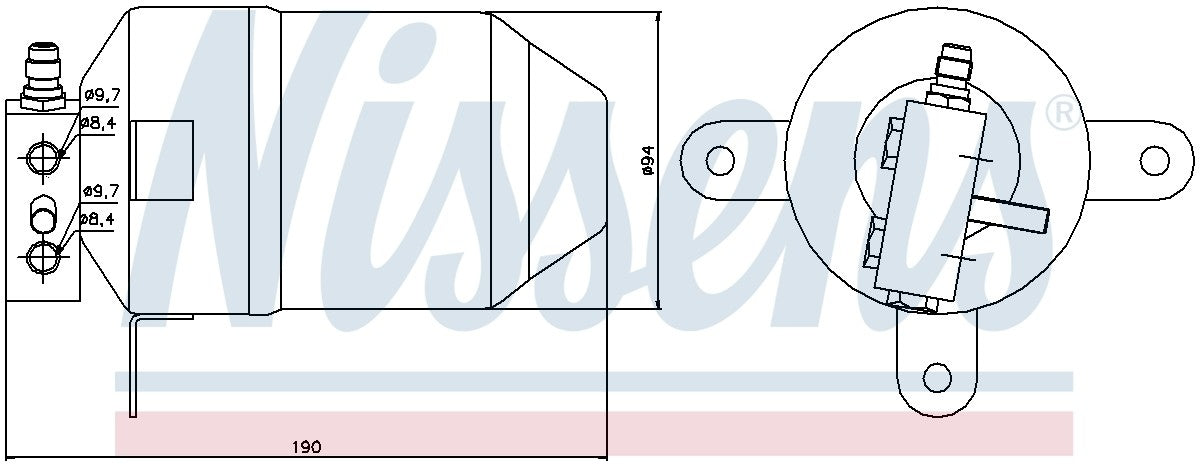 Nissens A/C Receiver Drier 95006