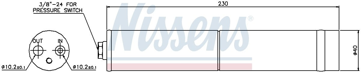 Nissens A/C Receiver Drier 95383