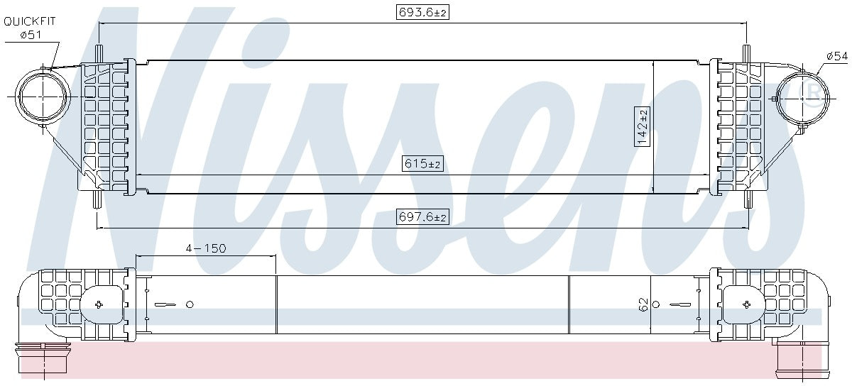 Nissens Intercooler 961005